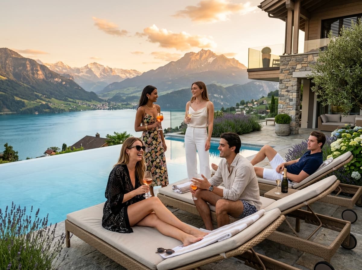 7Sens Swiss Alps Poolside Gathering
